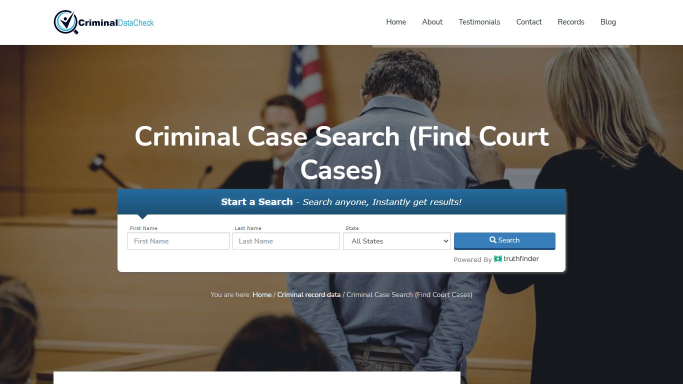 Criminal Case Search (Find Court Cases) - Criminal Data Check